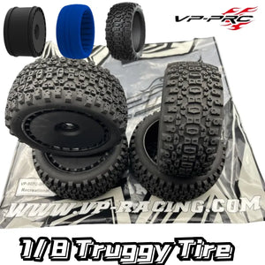 VP PRO 4PC 1/8 Truggy Tire Recreational All Glue Medium Hard 17mm Nut Wheel For 1/8 RC Truggy ARRMA Xray Hsp TRAXXAS KYOSHO - DJVWellnessandPets