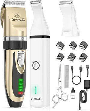 2024New Clippers Trimmer Kit 2 in 1 Low Noise Cordless Clippers - DJVWellnessandPets