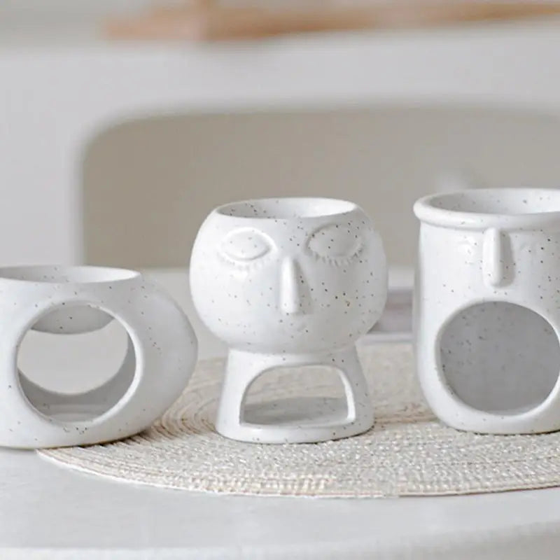 Ceramic Aromatherapy Essential Oil Burner Creative Cartoon Aromatherapy Burner Candle Incense Burning Home Decor Christmas Gifts