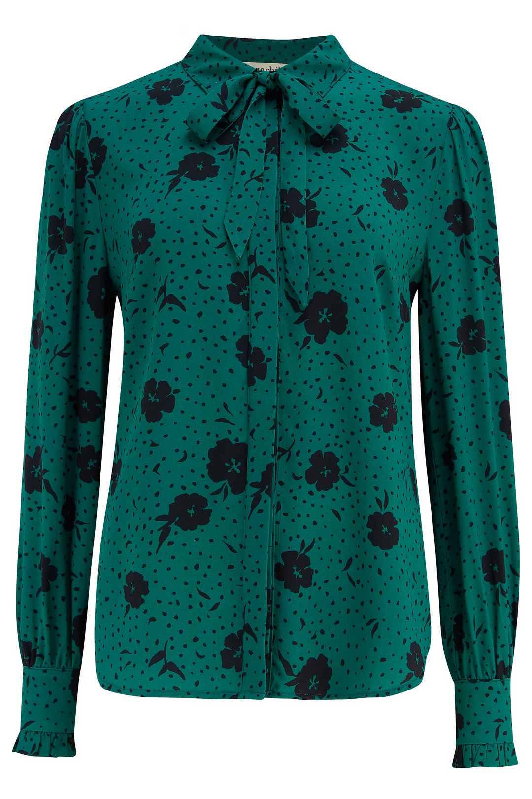Vanessa Shirt in Green Floral