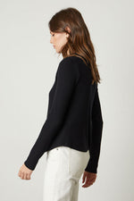 Load image into Gallery viewer, Deanna Mock Neck Top in Black
