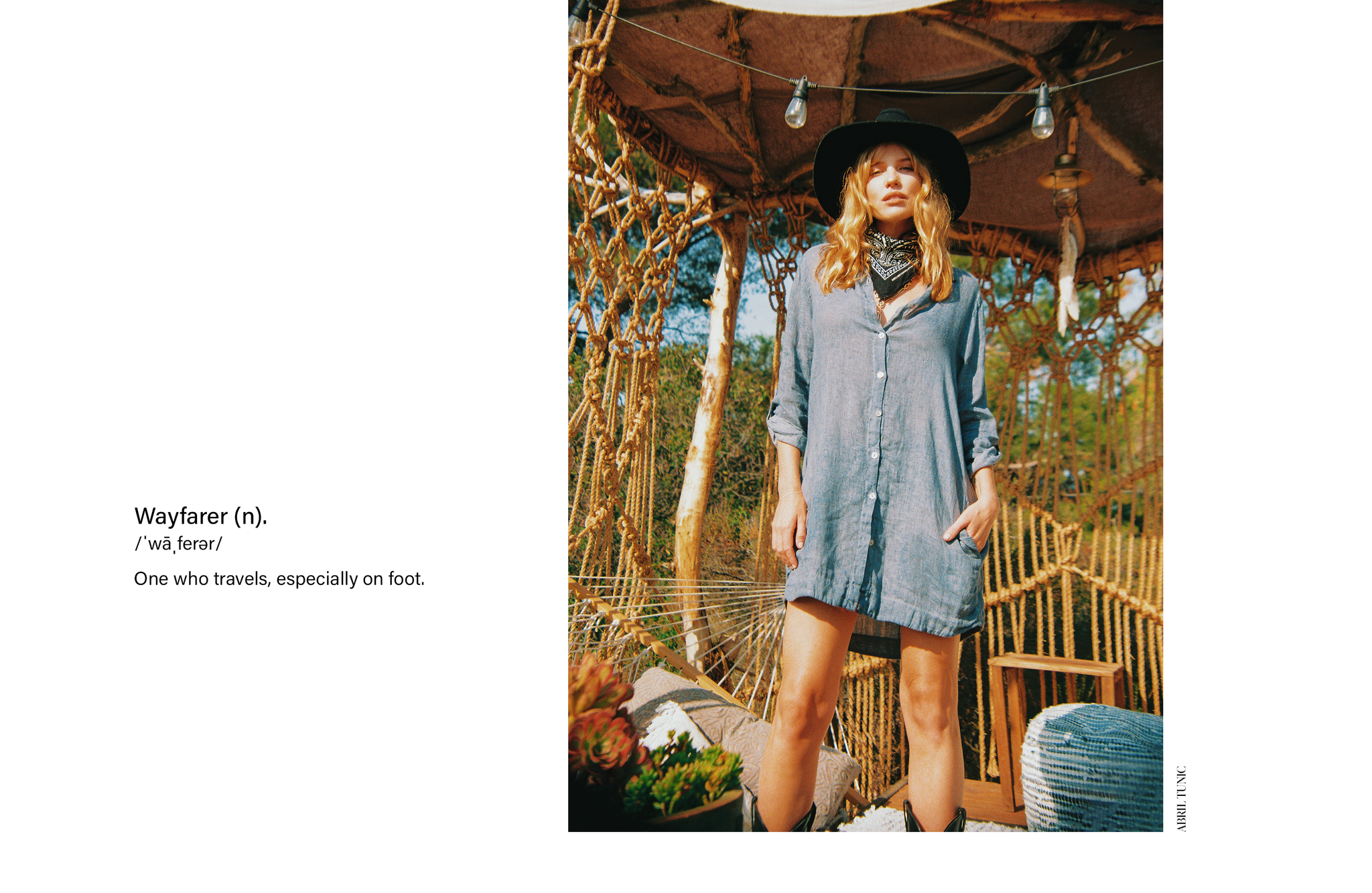 wayfarer campaign - abril tunic