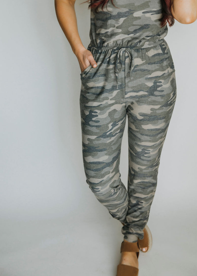 grey camo jumpsuit