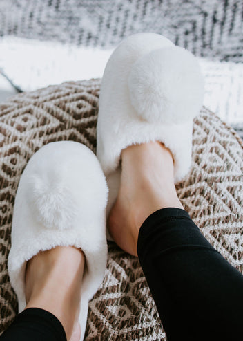 Solid Faux Fur Slippers – Lulubelles Boutique