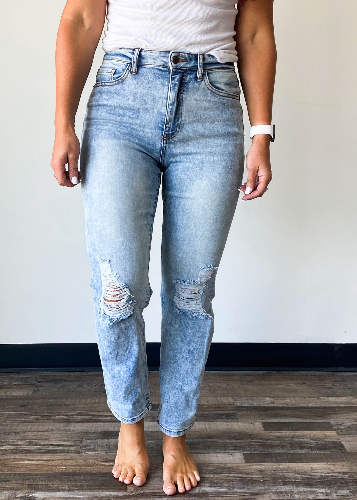 black distressed cropped denim jacket