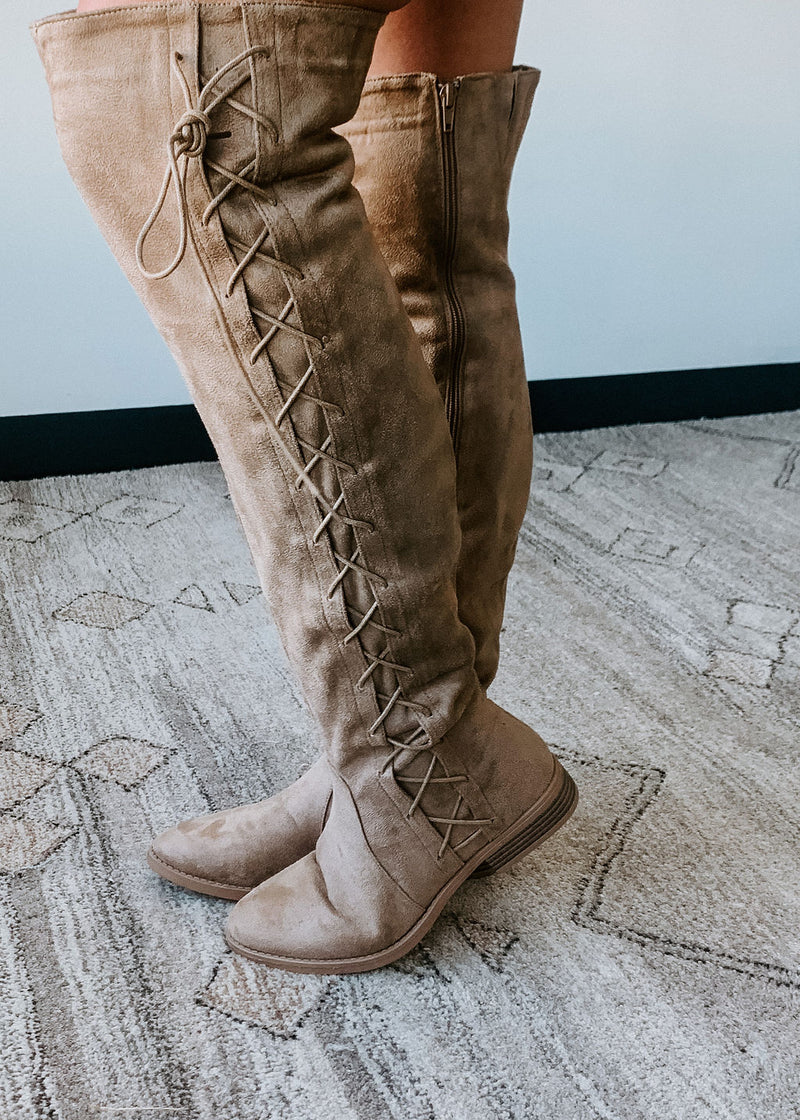 Pass On By Faux Suede Tall Boots 