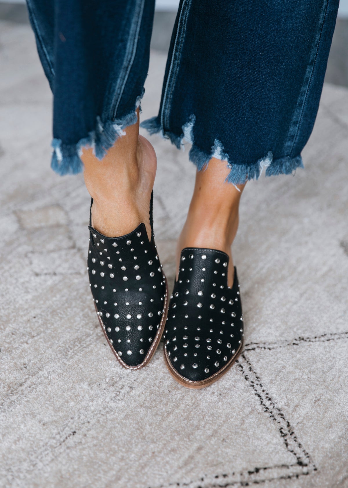 studded mule