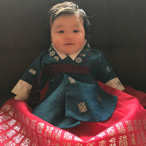100th Day Girl Hanbok Korean Dress