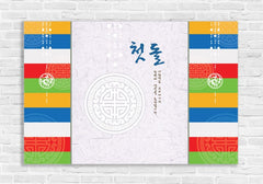 Traditional Korean Flag colored Banner