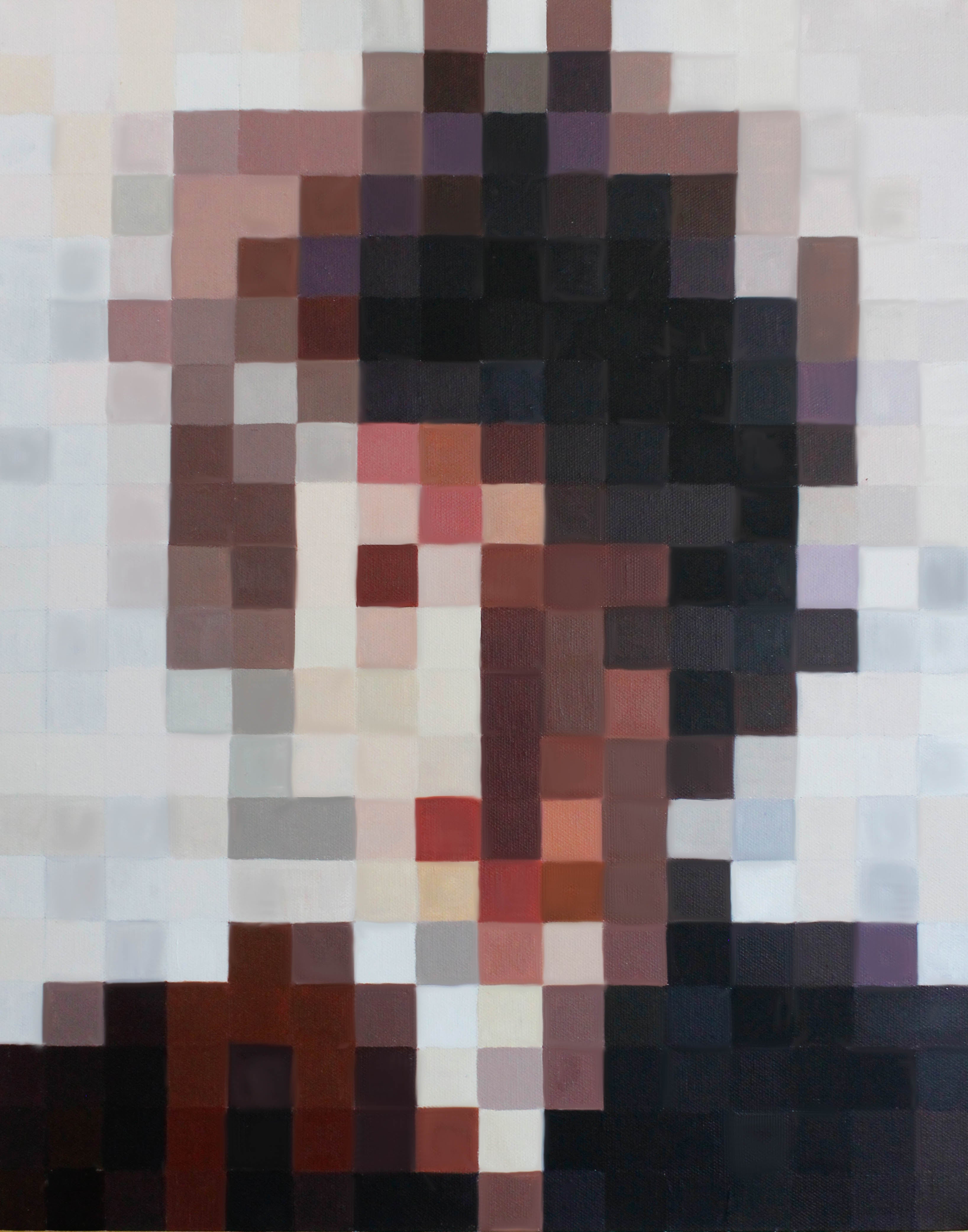 pixelated bob dylan - art print