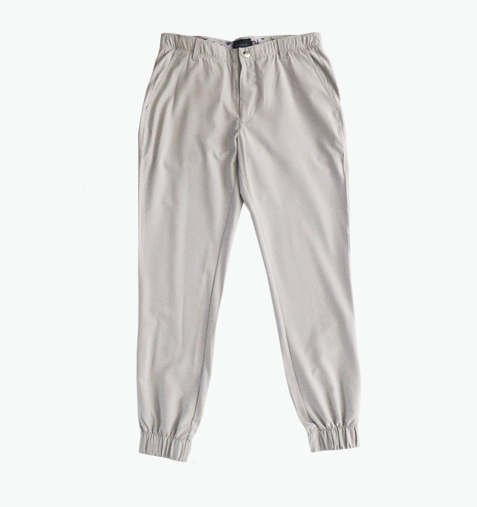 khaki jogger pants with belt loops