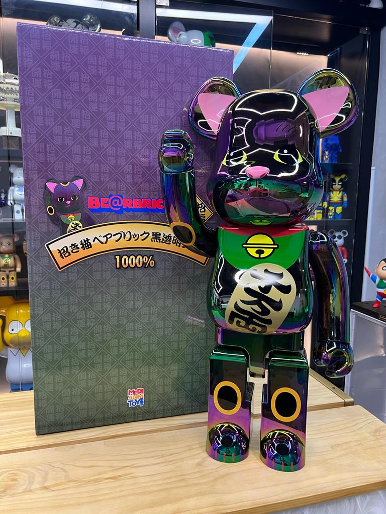 400% Be@rbrick カリモク招き猫壱青(Karimoku Neko Maneki) – Madmaxtoys