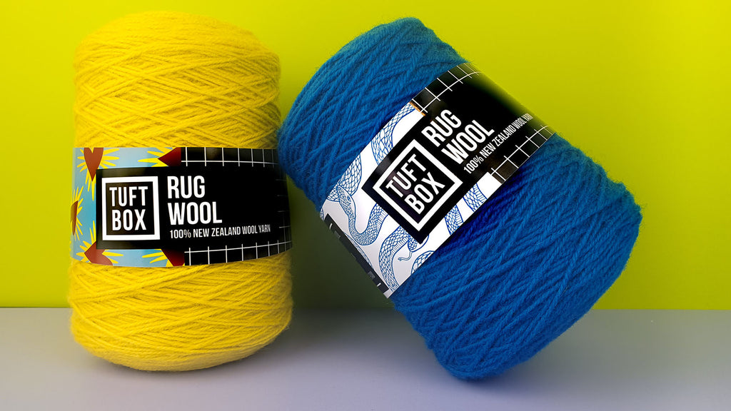 Rug Wool Cones 100% New Zealand Wool Yarn by Tuftbox UK