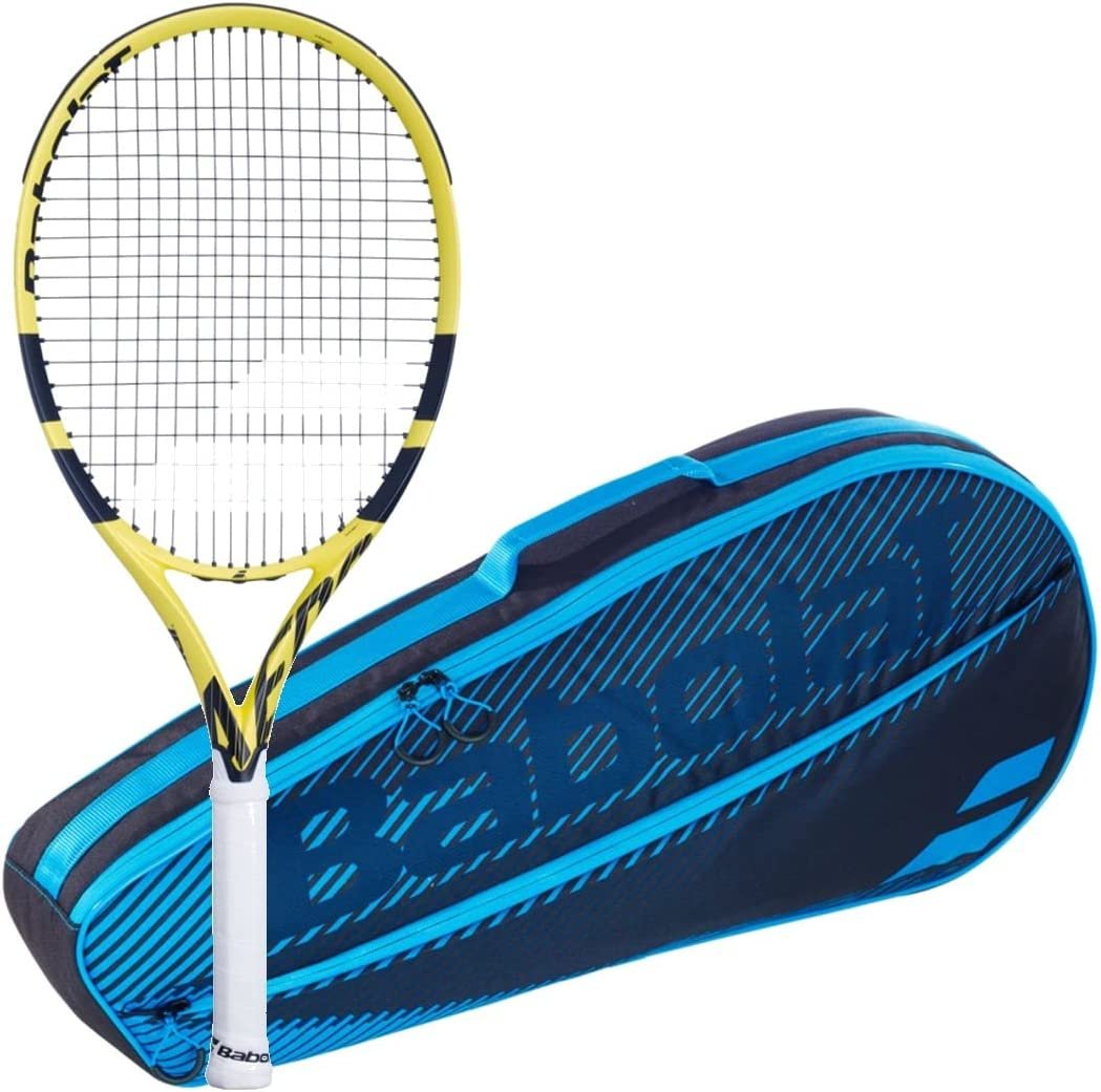 Babolat Boost Aero Rafa Strung Tennis Racquet Bundled with an RH3