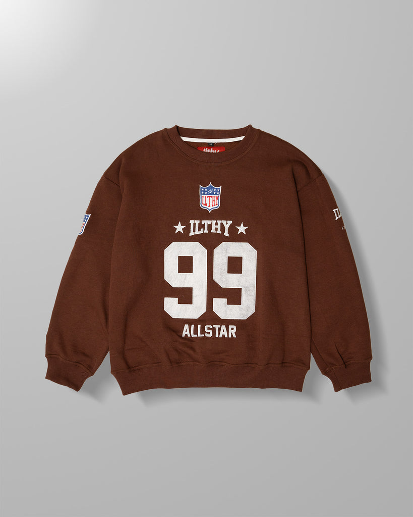 ILTHY® x BROWNS® Embroidered ELF Crewneck (Brown)