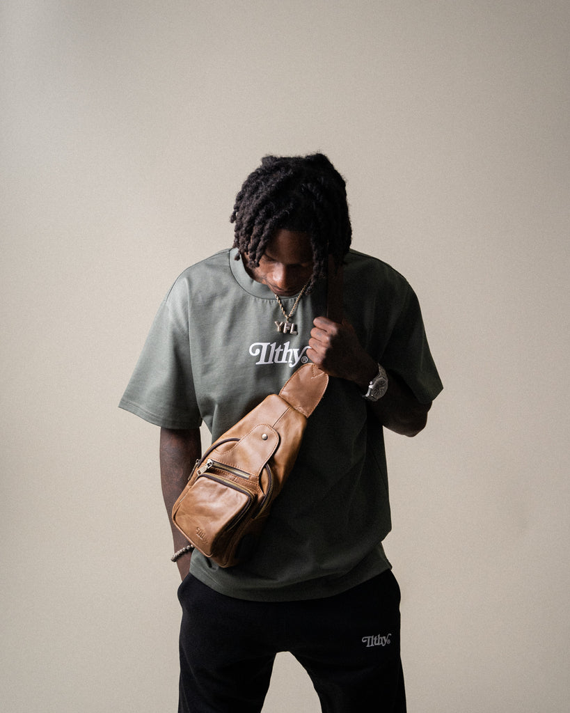 Leather Crossbody Bag / Mini Messenger Bag - Ezekiel [Coffee Brown