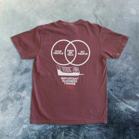 Strictly Business T-Shirt (Maroon)