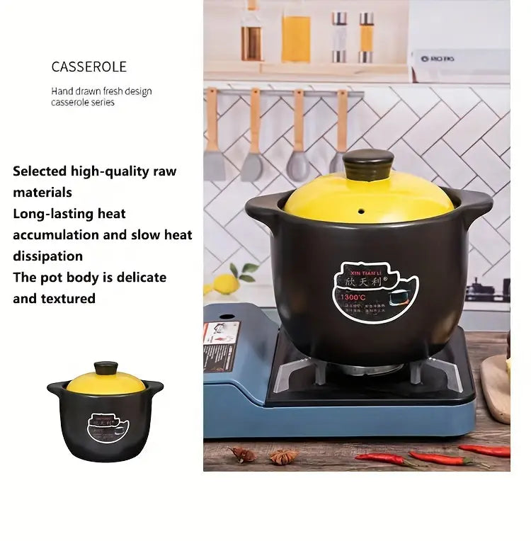 xin ceramic casserole set heat distribution high temperature resistant gas stovetop steaming dishwasher safe details 9