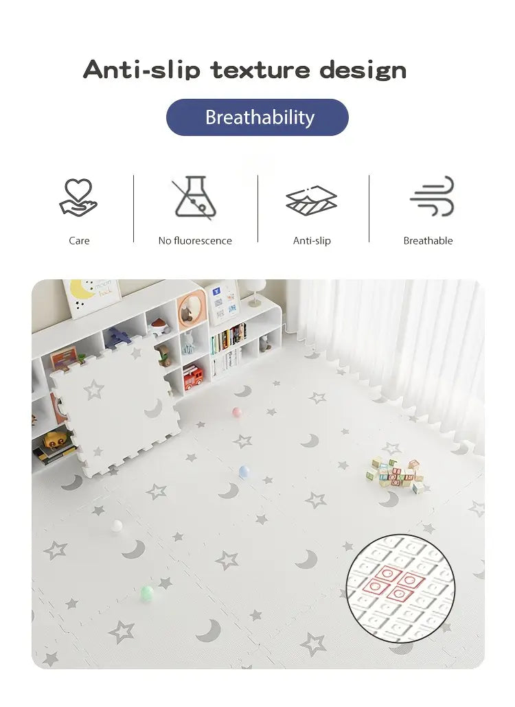 9 dona pe interlocking o'yin matlari to'plami eva foam puzzle mashq matlari, toksik emas, oson tozalash, ko'p shakl, eski tafsilotlar uchun 5