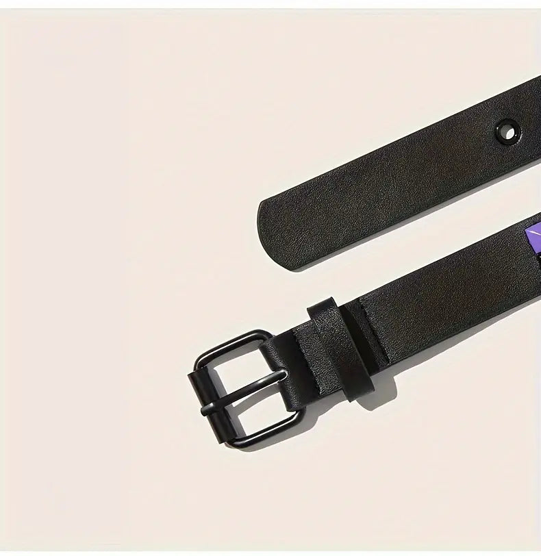 punk tekis rangli uniseks kamarlar rang bloklari rivet studded belt hip hop jinsi shimlar belbog'i ayollar erkaklar uchun tafsilotlar 3