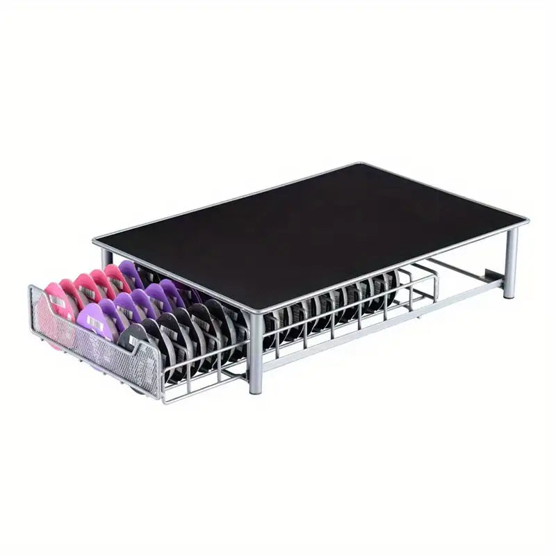 Cajón de almacenamiento para cápsulas de café de 1 pieza, caja de almacenamiento, base para máquina de café que puede contener 60 cápsulas, estante para granos de café, estante para cápsulas de café, detalles 3