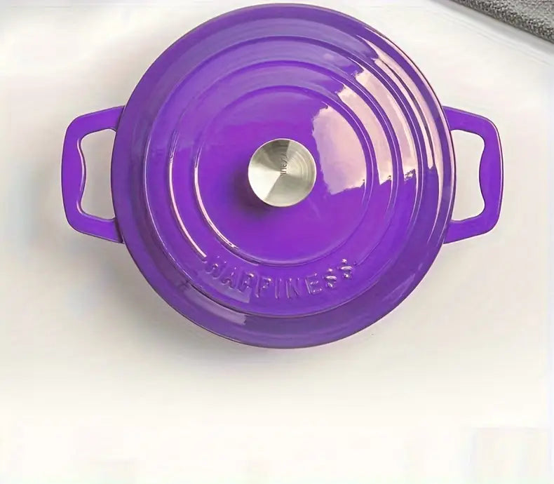 1pc enamel cast iron healthy pot multifunctional pot enamel non stick pot induction cooker ceramic electric halogen and gas stoves details 2