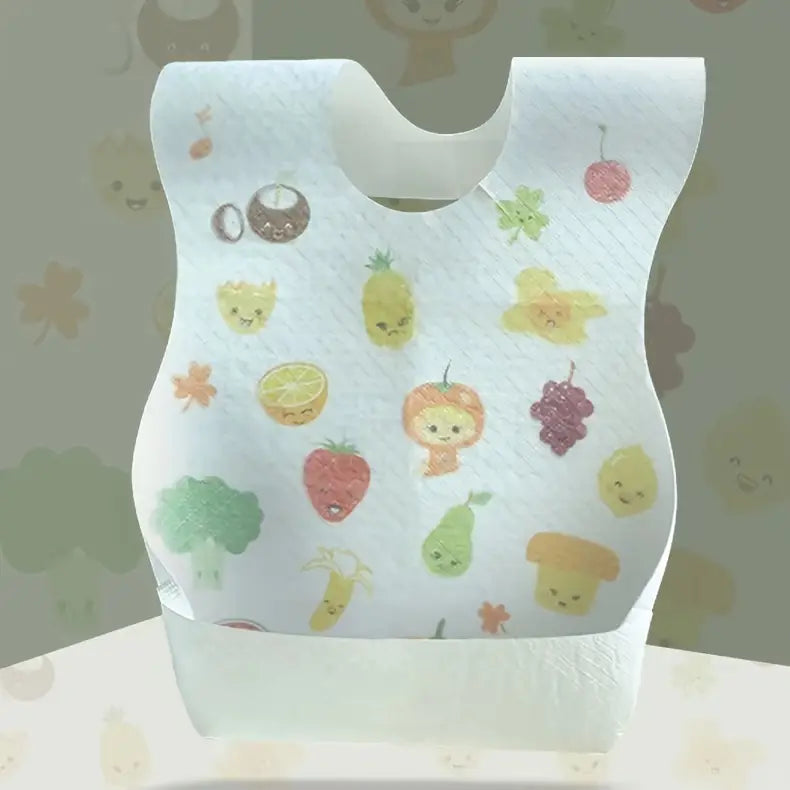 10pcs cute waterproof bibs   waterproof feeding bibs individually packaged details 1