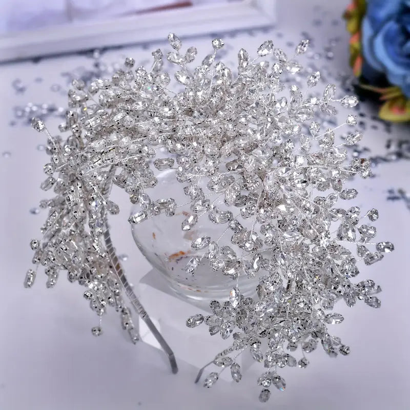   headwear ice and   hair band elegant upscale heavy     exquisite crown decorative accessories details 1