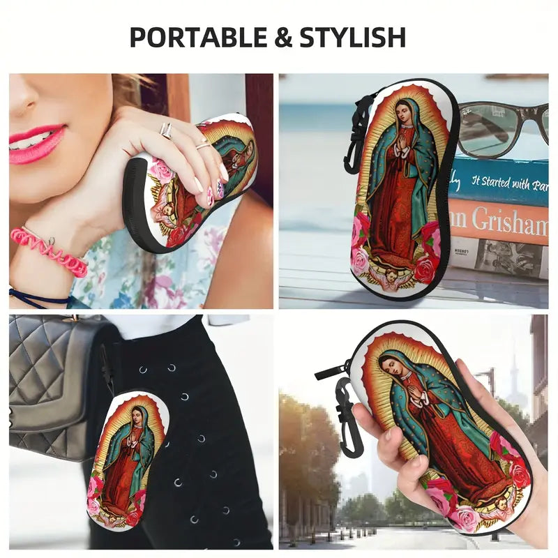 mary of принт очки чехол с брелоком портативный держатель ультра легкий неопрена защитная коробка для мужчин и женщин детали 8