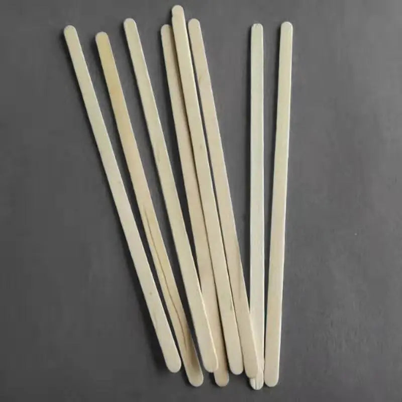 50pcs high quality wooden coffee stirrers disposable mixing sticks for beverages     use details 3