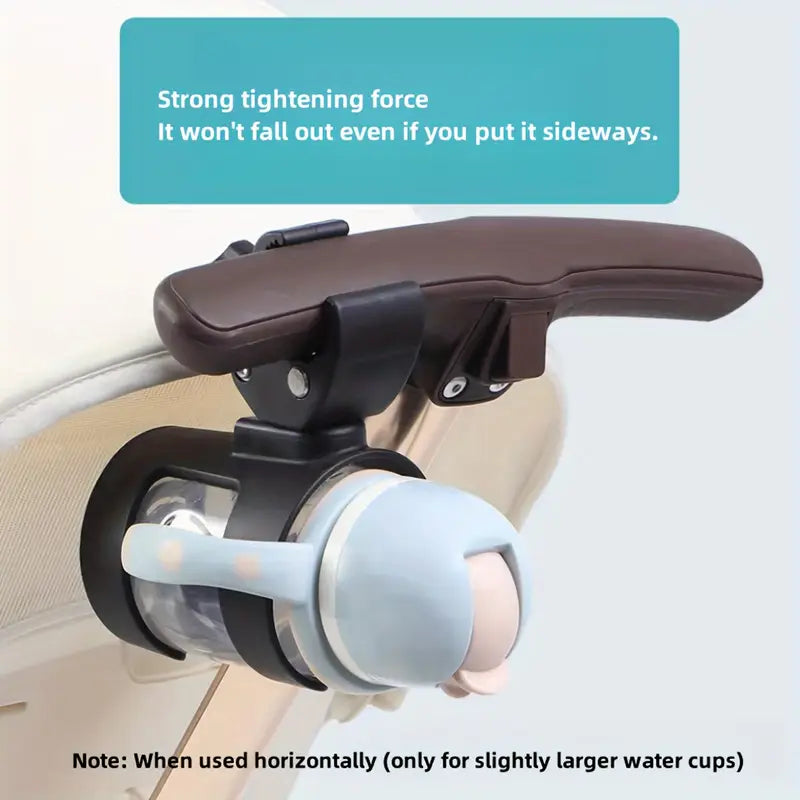portabotellas de agua para cochecito con giro de 360° soporte de bebidas con abrazadera para ciclismo y caminatas al aire libre detalles 4
