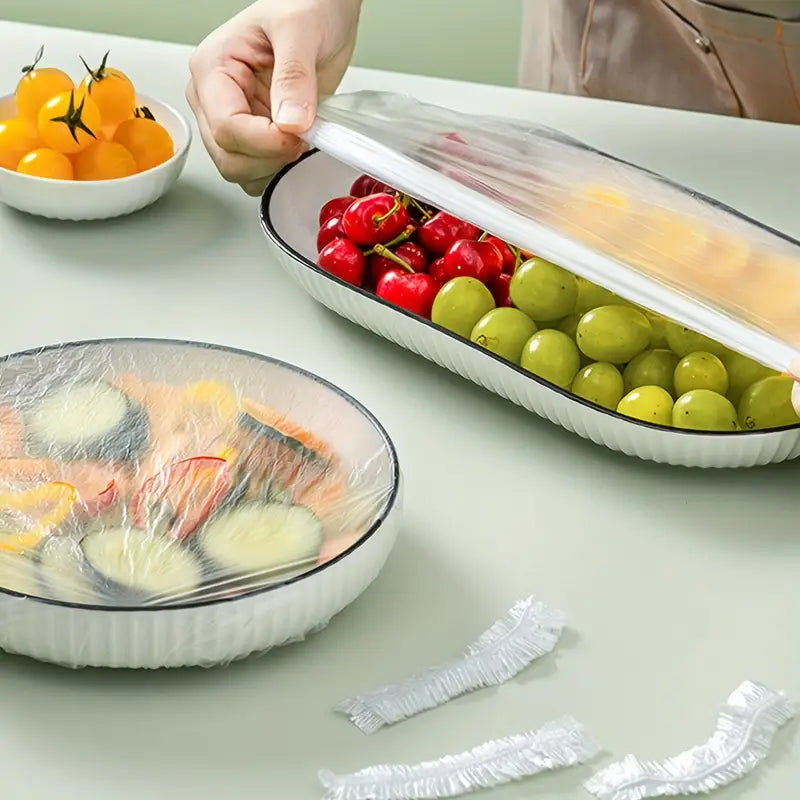 thickened food packaging thickened transparent reusable   for cooked food fruits and vegetables multi functional kitchen storage accessories details 0