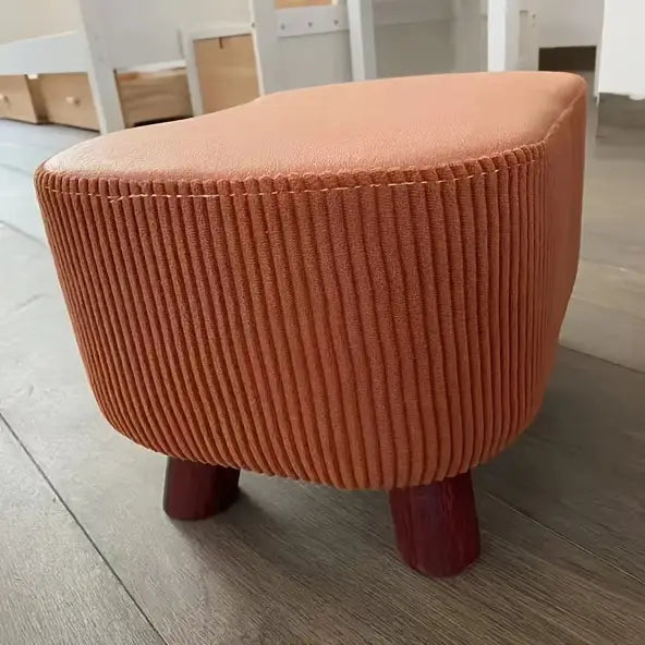 chic taburete de madera cubierto de poliéster, versátil para cambiar zapatos, ideal para sala de estar y dormitorio, detalles 10