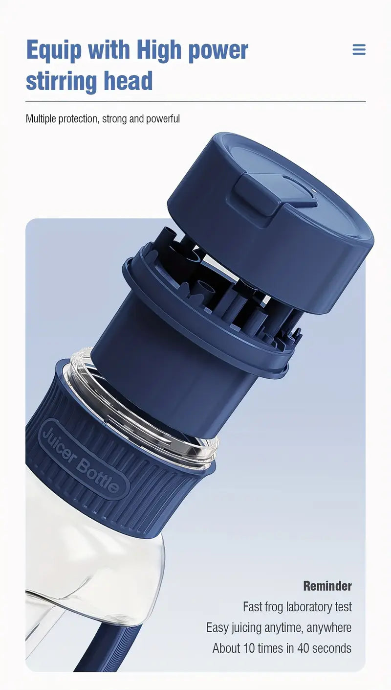 fresh fruit blender cup large capacity 1000ml wireless usb high power portable blender with lithium battery details 2