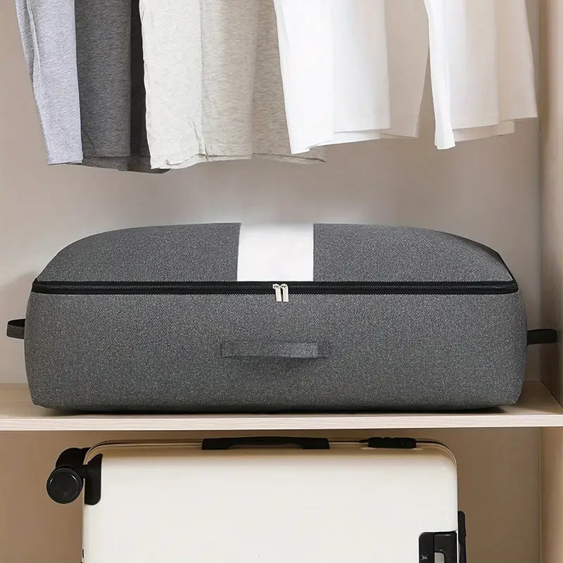 1 шт. под кроватью сумка для хранения с прозрачным окном и ручкой, большая емкость для хранения одежды, одеял, пледов, детали 9