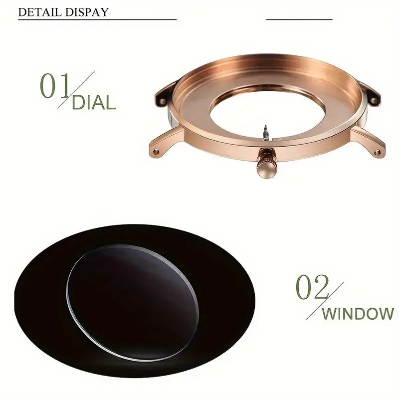   brand mens watch features a slim 6 9  with a minimalist dial   stylish business occasions details 15