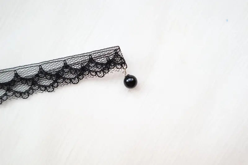 qora korsetti choker taqinchoq bilan pendantsiz - partiyalar va kechki tadbirlar uchun seksi vintage uslubidagi sharf, ideal Valentin uchun sovgʻa, suyak zanjir, kiyish tafsilotlari 14