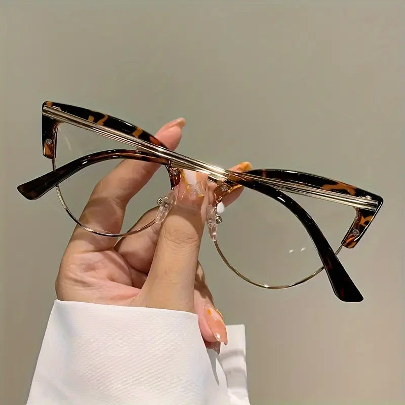 antique cat eye glasses leopard print   gifts computer glasses ladies glasses details 5