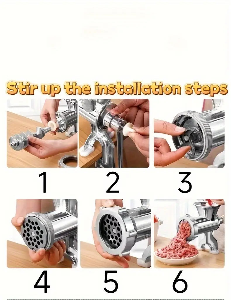 versatile manual meat grinder sausage maker stuffing chopping and ideal for home kitchens stuffed sausage machine pepper machine sausage stuffing details 7