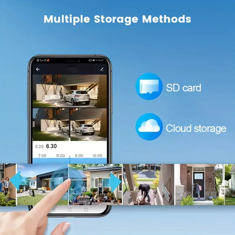 Cámara de seguridad inalámbrica con visión nocturna, conversación bidireccional, regalo perfecto para cumpleaños, Pascua, Día del Presidente, novios. Cámaras de seguridad inalámbricas. No se incluye fuente de alimentación, no incluye tarjeta SD, el almacenamiento en la nube tiene cargo adicional detalles 9