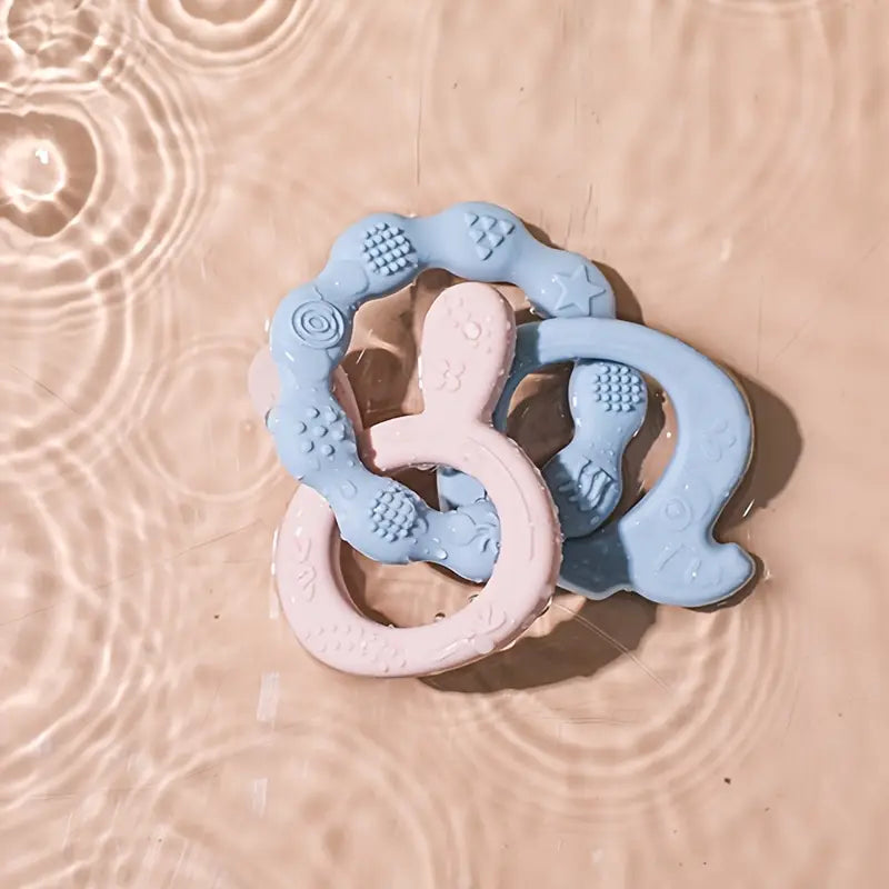 el primer mordedor en forma de conejito adorable, de silicona de grado alimenticio, juguete de masticar relajante para detalles 7