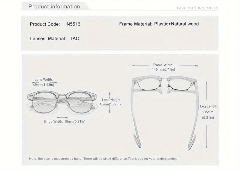 mens polarized vintage half rim sunglasses details 0