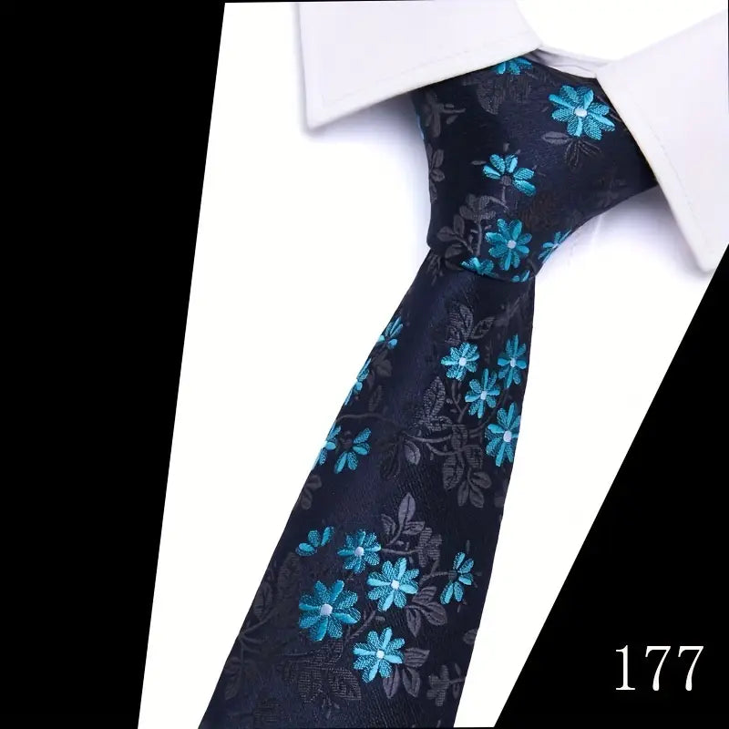 mens tie paisley floral necktie for wedding workplace details 11