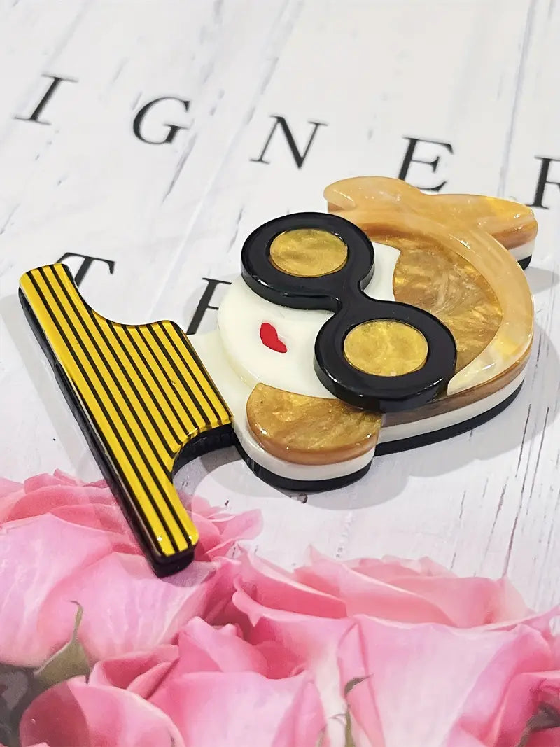 1 dona moda ayol naqshli badge multfilm akril badge shlyapalar, ruksaklar, kurtkalar, ko'ylaklar, sumkalar, kiyim-kechak bezak aksessuarlar tafsilotlari 4