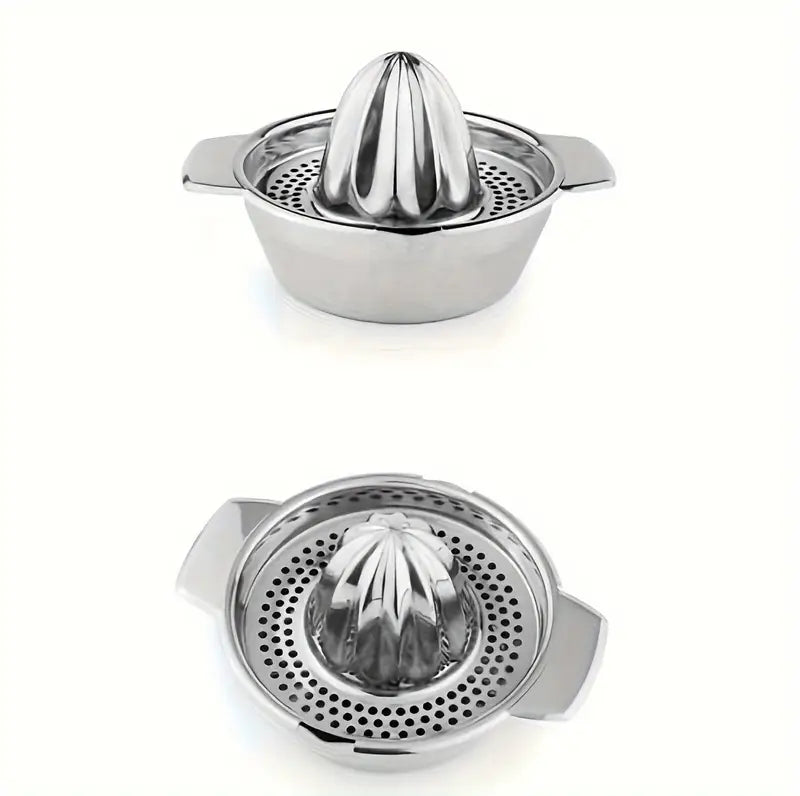 set de exprimidor manual de cítricos de acero inoxidable, exprimidor multifuncional de limón y naranja, gadget de cocina para jugo fresco detalles 3