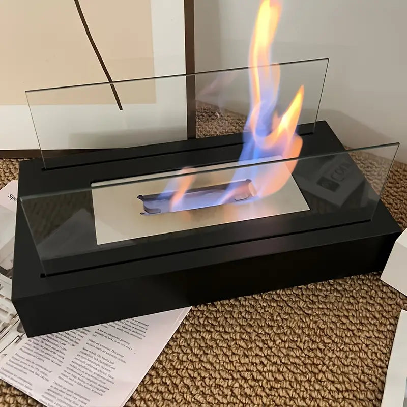 уютный настольный костер с галькой универсальный для использования внутри и снаружи металлический камин для патио и декора комнаты детали 1