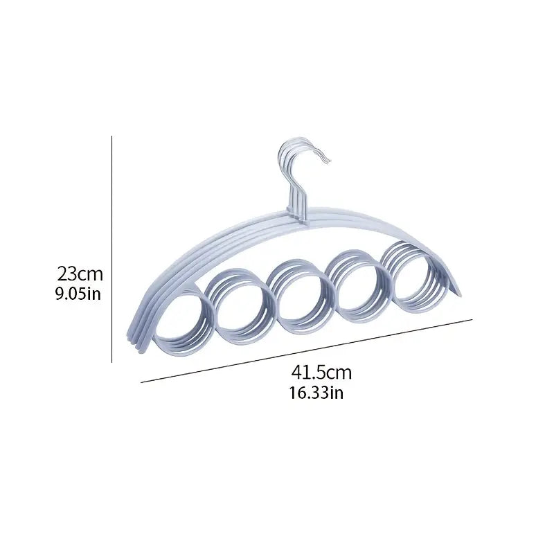 combination simple nordic 5 ring scarf rack wardrobe storage rack plastic hanger scarf tie circle creative hanger details 8