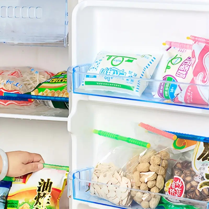   20 piezas de bolsas selladoras de plástico, clips reutilizables, sellos de humedad, accesorios de cocina, detalles 5