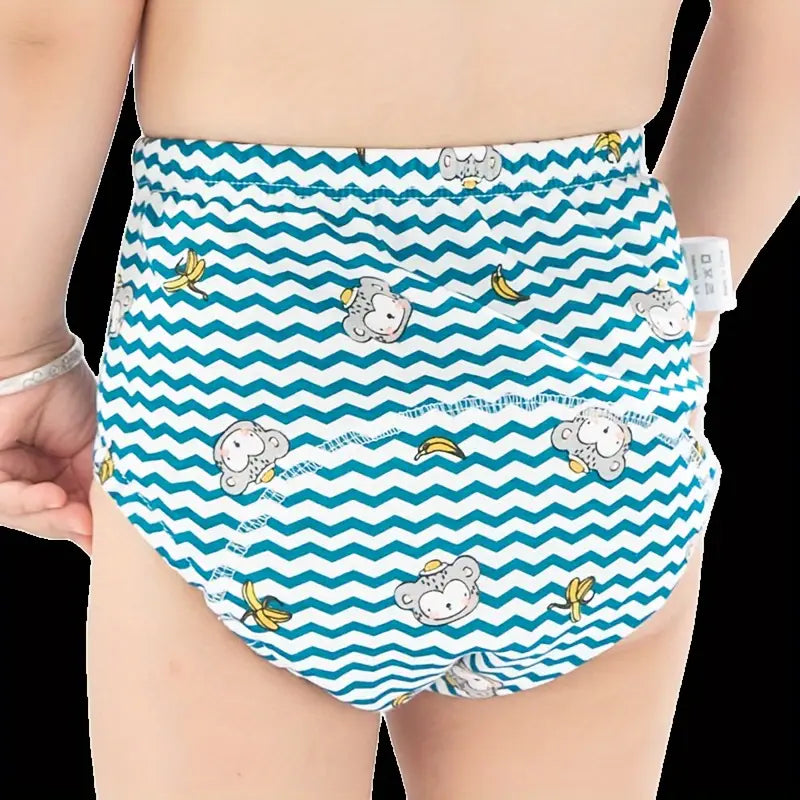 3 шт. тренировочные штаны для приучения к горшку с забавным милым узором, обучающие трусики, детали 6