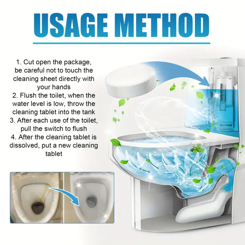 1 set clean toilet tablets lemon acid formula deodorizing stain remover for ceramic low scent bowl cleaner no residue home bathroom cleaning tabs details 1